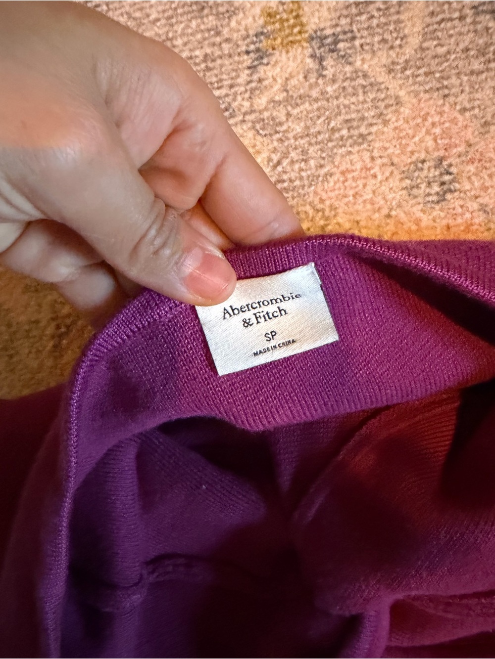 Abercrombie & Fitch Plum Crewneck Sweatshirt